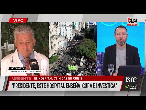 Hospital de Clínicas en crisis: Le diría al Presidente, este hospital enseña, cura e investiga