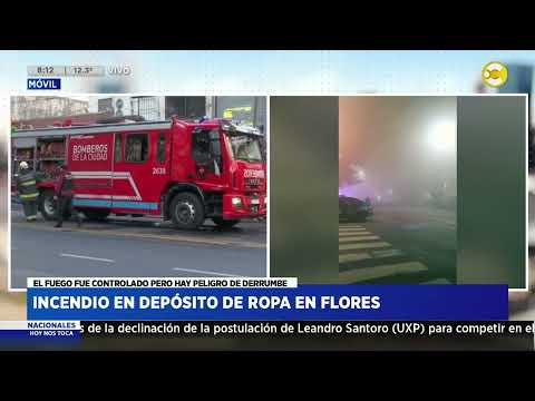 Incendio en Flores: destruyó un local de venta de ropa I HNT con Hugo Macchiavelli