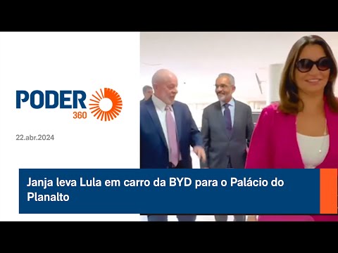 Janja leva Lula em carro da BYD para o Pala?cio do Planalto