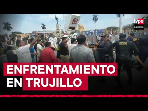 Trujillo: seguidores de Arturo Fernández se enfrentan a miembros de serenazgo