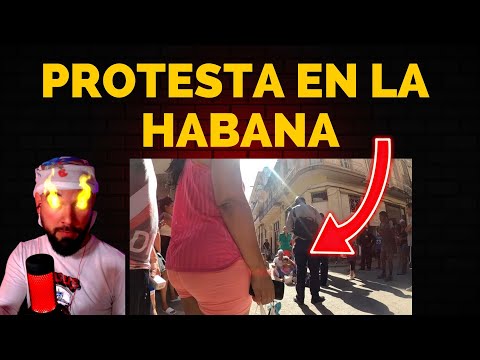 PROTESTA EN LA HABANA CIERRA EL TRÁFICO EN PLENA HABANA VIEJA