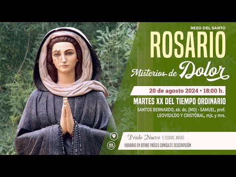 SANTO ROSARIO de hoy Martes (Misterios Dolorosos) en DIRECTO desde PRADO NUEVO a las 18:00 h.