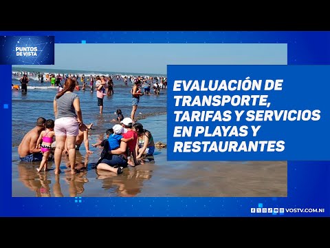 Evaluación de transporte, tarifas y servicios en playas y restaurantes