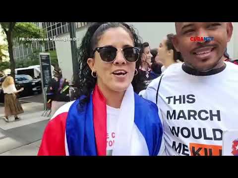 Día intenso de protestas de cubanos en NY por participación de Díaz-Canel en ONU