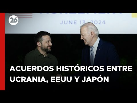 Acuerdos históricos entre UCRANIA, EEUU Y JAPÓN en el G7 de Italia