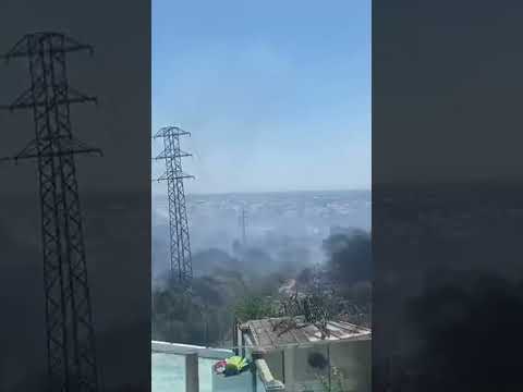 Incendio en un paraje de La Línea de la Concepción, Cádiz