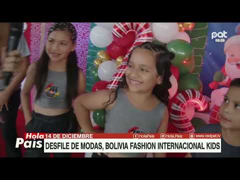 ¡La moda y la elegancia invaden la pasarela en Bolivia Fashion Internacional Kids!