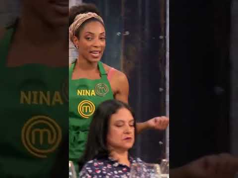 Nina defendió el plato de su equipo en MasterChef Celebrity  #masterchefcelebrityrcn