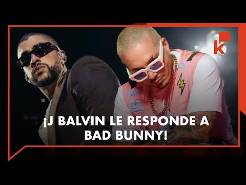 J Balvin rompe el silencio tras tiradera de Bad Bunny