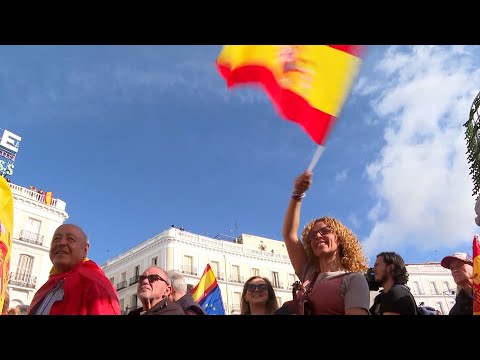 Madrid acoge la manifestación masiva del PP en contra la amnistía