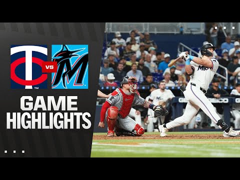 Twins vs. Marlins Game Highlights (7/1/25) | MLB Highlights