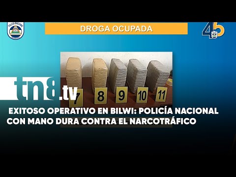 Fuerte operativo en Bilwi: Policía Nacional confisca más de 100 libras de Marihuana