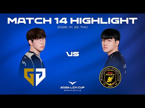 GEN vs BFX | 매치 14 하이라이트 | 2026 LCK CUP