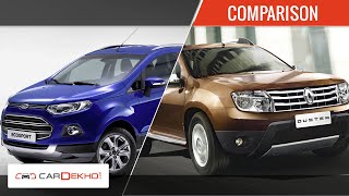 रेनॉल्ट डस्टर वीएस फोर्ड इकोस्पोर्ट | comparison रिव्यू कारदेखो.कॉम