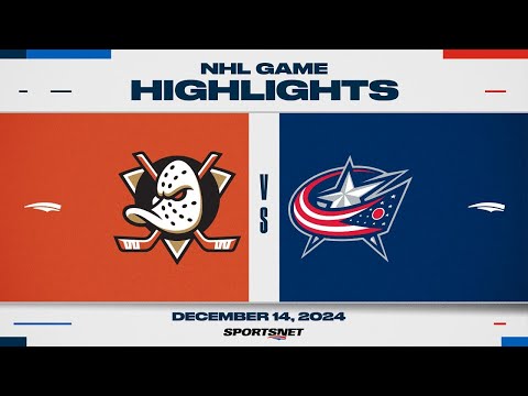 NHL Highlights | Ducks vs. Blue Jackets - December 14, 2024