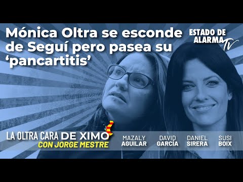 La Oltra Cara de Ximo Mónica Oltra se esconde de Seguí pero pasea su 'pancartitis'. Con Jorge Mestre