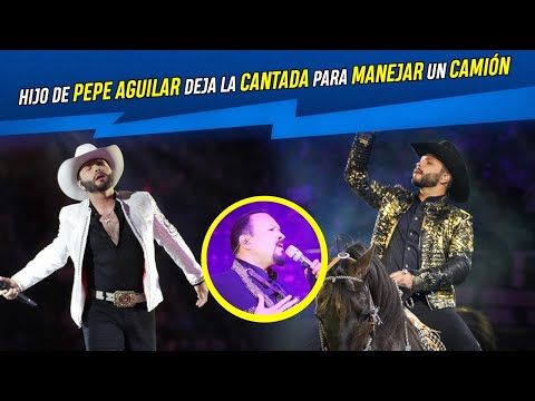 Hijo de Pepe Aguilar deja la cantada para manejar un camión