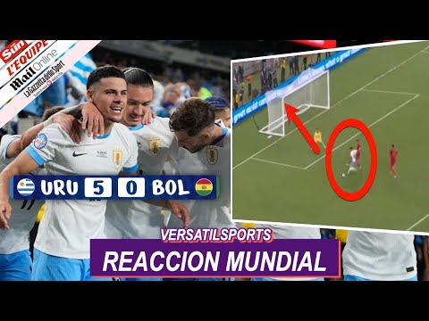 ASI REACCIONA LA PRENSA MUNDIAL a GOLEADA de URUGUAY vs BOLIVIA COPA AMERICA 2024