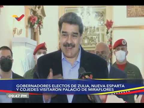 Maduro declara tras recibir a Rosales y otros gobernadores opositores en el Palacio de Miraflores
