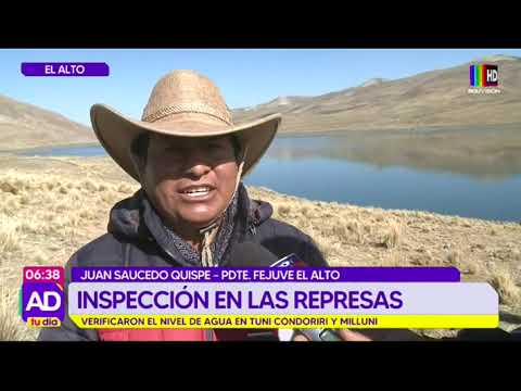 Autoridades inspeccionan represas