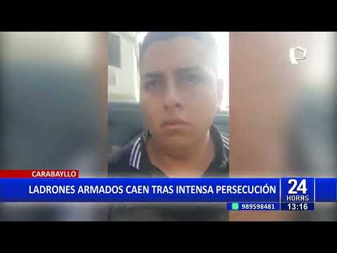 Carabayllo: Ladrones armados son detenidos tras una intensa persecución policial