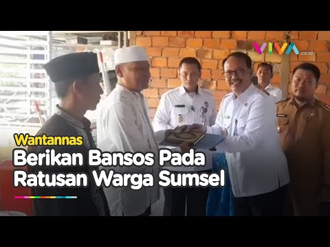 Ratusan Warga Sumsel Terima Langsung Bansos Dari Wantennas