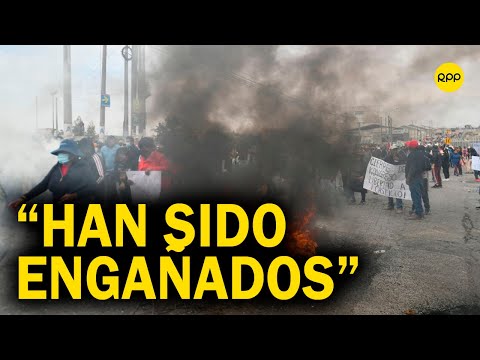 Manifestaciones violentas en Chala: No son todos los mineros