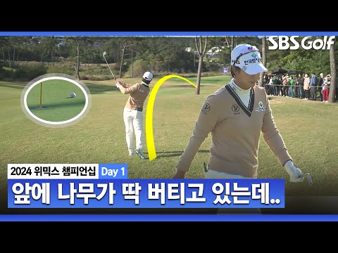 [2024 KLPGA] 나무가 버티고 있는데... 시즌 3승 클래스 보여주는 박지영ㅣ박지영 vs 박민지_위믹스 챔피언십 Day 1