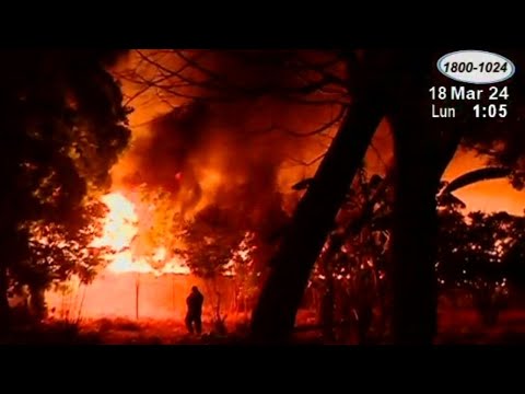 Incendio reduce a cenizas empresa recicladora en Tipitapa