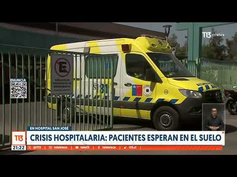 Pacientes esperan en el suelo por atención en Hospital San José
