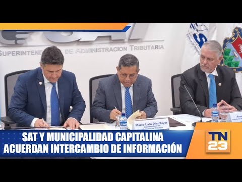 SAT y Municipalidad capitalina acuerdan intercambio de información