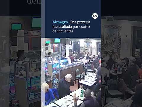 El tenso momento que se vivió en una pizzería de Almagro tras haber sido asaltada por 4 delincuentes