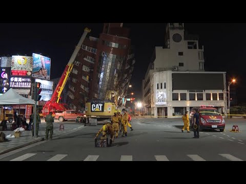 Officials in Taiwan city hit by earthquake comment on rescue effort