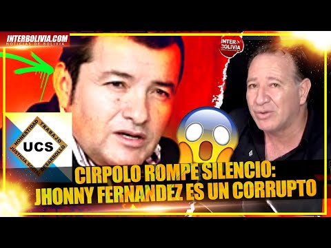 ? EX hombre de CONFIANZA de JHONNY FERNANDEZ: Santa Cruz tiene que saber la clase de corrupto es ?