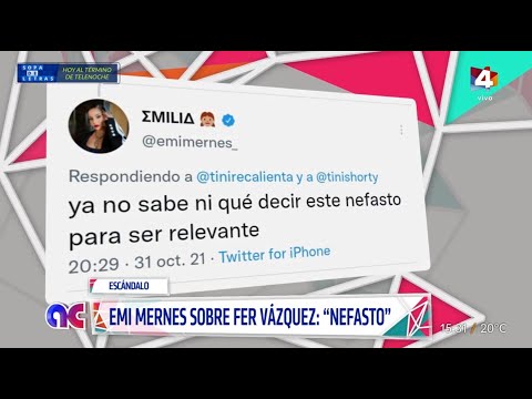 Algo Contigo - Emi Mernes tildó a Fer Vázquez de nefasto