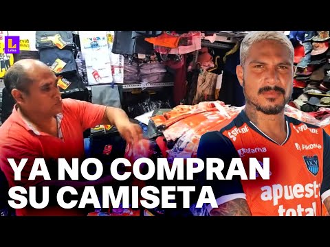 Caen ventas de camisetas de Paolo Guerrero en la César Vallejo: Hoy no hemos vendido ni una