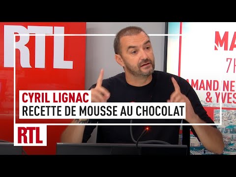 Cyril Lignac : sa recette de mousse au chocolat