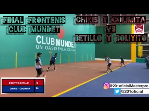 Final Abierto Club Mundet - Chikis y Colimita VS Boliyito y Betillo - Club Mundet, CDMX