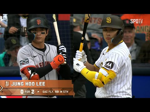 [MLB] 샌프란시스코 vs 샌디에이고 이정후&김하성 주요장면 (03.31)