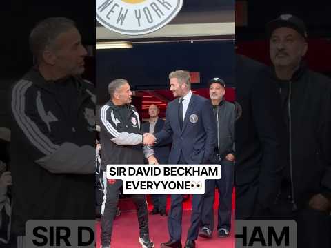 데이비드 베컴이 @redbullnewyork의 vs 행사에 참석하기 위해 뉴욕을 찾았습니다. @intermiamicf