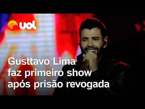 Gusttavo Lima faz 1º show após ter ordem de prisão revogada: 'Faça o certo, o errado todo mundo faz'