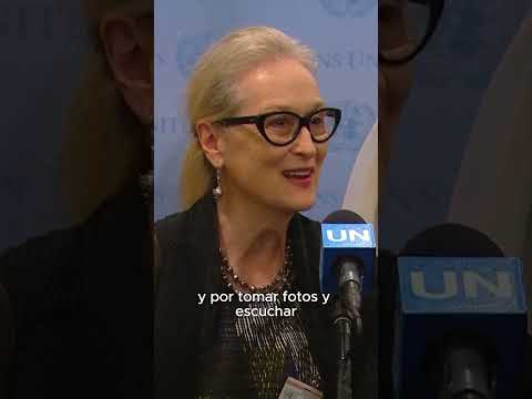 Meryl Streep comparece en la ONU para apoyar y defender los derechos de las mujeres en Afganistán