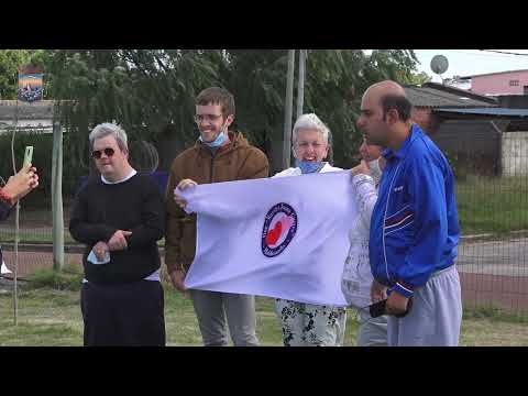 Inauguración de la escuela de fútbol Abriendo Caminos en Polideportivo de Cerro Pelado