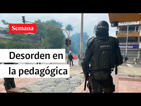 Desordenes en Bogotá, estudiantes y Esmad chocan en las calles