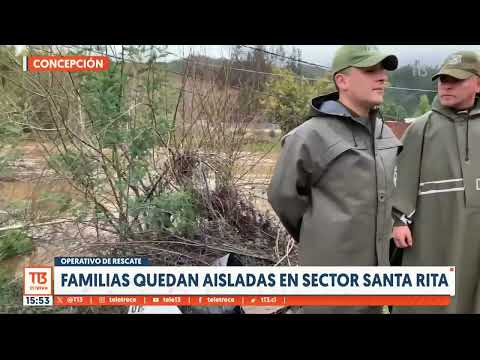Familias quedan aisladas en sector Santa Rita, Concepción