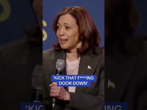 Kamala Harris 'Kick that f******' door down' clip resurfaces