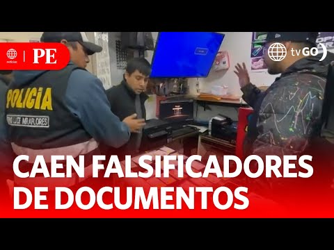 Falsificaban documentos de migraciones y carnets policiales | Primera Edición | Noticias Perú