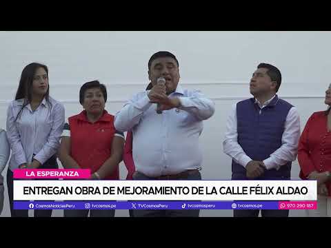 La Esperanza: Entregan obra de mejoramiento de la calle Félix Aldao