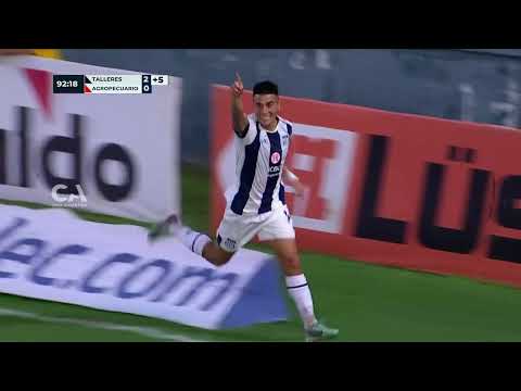 Gol de Alejandro Martínez. Talleres (C) 3 - Agropecuario Argentino 0. 32avos. Duodécima edición.