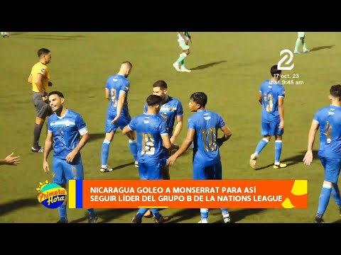 Nicaragua golea a Monserrat siendo líder del grupo B de la National League